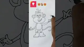 How to draw Boots@Buji | Dora The Explorer