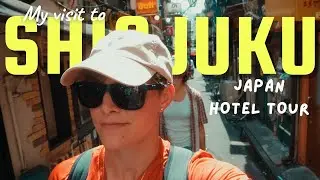 SHINJUKU JAPAN: World's BUSIEST Train Station + Tiny Hotel Room & Godzilla Hunt!