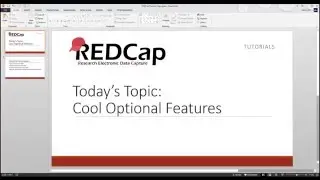 REDCap Topic Session - Additional Customizations