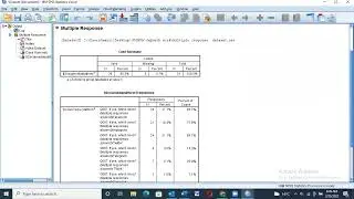 Multiple response analysis in SPSS | KAJOS Consultants