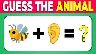Guess The Animal By Emoji | Animal Emoji Quiz | Animal Challenge | Easy, Medium, Hard, Impossible