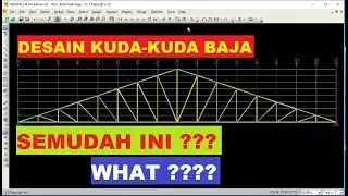 DESAIN RANGKA KUDA KUDA BAJA SEMUDAH INI ??? SAP 2000 V14  ( Auto Select List ) Automatic Design