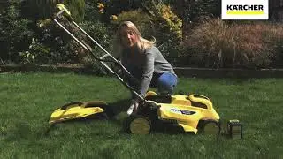 How do I set up my cordless battery lawn mower? | K&auml;rcher UK