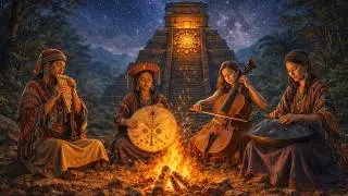 🌎✨Ancestral Fire of the Sun - Andean Shamanic Music &bull; Handpan, Pan Flute & Healing Frequencies🌎✨