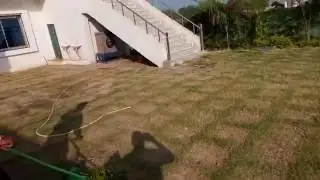 Manual lawn reel mower in India // Manual lawn grass cutter