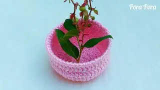 Crochet Basket Tutorial For Beginners