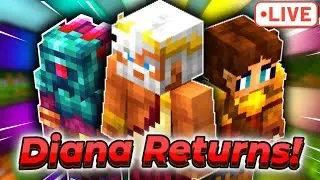 🔴 Diana Event Returns!! (Level 524) 🔴 Hypixel SkyBlock LIVE Shorts
