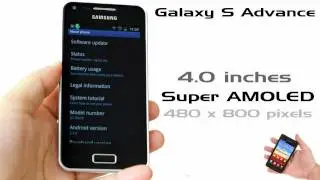 Compare Galaxy S advance and Galaxy R