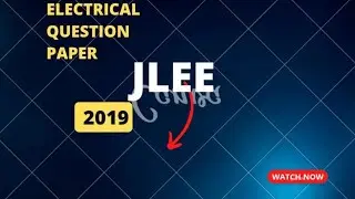 JLEE (2019) Electrical Question Paper