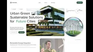 Urban Green: Mindful, Green Website Design Concept 