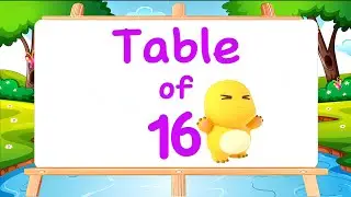 Table of 16⚡Musical Table of 16⚡️Times Tables⚡️Learn Multiplication Table of 16⚡@KidZeeLive 
