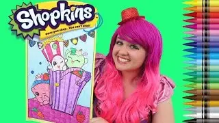 Coloring Shopkins Poppy Corn, Apple Blossom & Cupcake Chic GIANT Coloring Page | KiMMi THE CLOWN