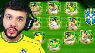 RAF&Atilde;O MONTOU A SELE&Ccedil;&Atilde;O BRASILEIRA DE TODOS OS TEMPOS NO FC MOBILE!