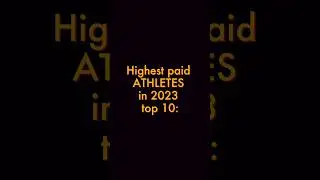 HIGHEST paid ATHLETES in 2023 TOP 10 #top10 #sports #sport #sportsnews #money