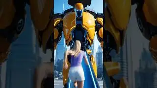 2026 Dubai Robot Expo🤖 Watch this Robot TRANSFORM into a Flight Pod🚀#humanoidrobot #AITransformation