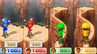 Wii Party U Minigames - The Jocker Vs Rie Vs Yuehua Vs Daisuke (Master Difficulty)