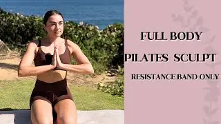 35 Minute Full Body Pilates with Resistance Band | Travel Workout