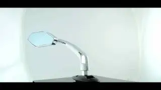 Motorcycle Mirror Medusa Chrome Aluminum 5/16