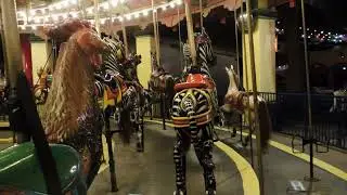 Dentzel Carousel Merry Go Round Ride at Night Complete Onboard POV Knott's Berry Farm Buena Park CA