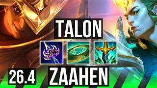 TALON vs ZAAHEN (JGL) | 45K damage | EUW Grandmaster | 26.4