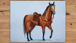 How to draw a horse | Poster Color Painting