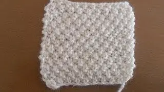 Como tejer punto de arroz doble o punto de trigo a dos agujas