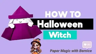 Bewitching Beauty, Paper Sorcery! 🔮🧙&zwj;♀️✨ Fold a Magical Origami Witch (Halloween Special!) Re-Upload