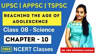 Reaching the age of adolescence : Chapter 10 - Class 8 Science #ncertscience #ncertscienceintelugu