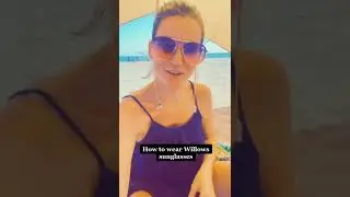 How to wear chain temple sunlglasses