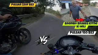 Pulsar 180 vs Pulsar 220 BS3 Drag Race✊🏻💨| First Time In Himachal🏴&zwj;☠️
