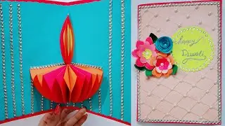 Beautiful Handmade Pop Up Greeting Card for Diwali | Craft Nifty Creations