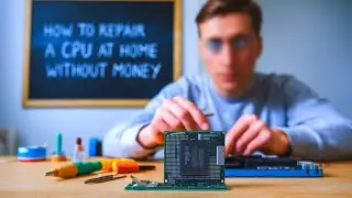 How to repair a CPU at home without money 💰🤯 #cpurepair
