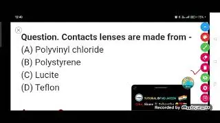 Contacts lenses are made from :-