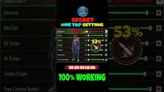 Raistar Secret One tap Headshot Sensitivity Setting ⚙️✅ Best Sensitivity Setting In Free Fire