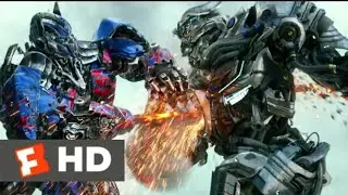 Transformers : Age of Extinction (2014) Optimus Prime vs Galvatron Fight | HD Fandango MovieClips