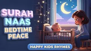 SURAH NAAS 🌙 BEDTIME PEACE RECITATION 🌙 HAPPY KIDS RHYMES