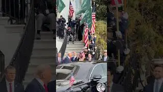 President Trump welcomes Saudi Crown Prince Mohammed bin Salman to the White House #donaldtrump #usa