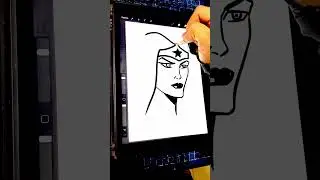 DESENHANDO A MULHER MARAVILHA #anime #desenho #comodesenhar #deseal #speeddrawing #wonderwoman