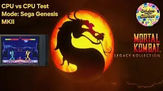 MK 2 - Sega Genesis (CPU vs CPU Test Mode) - Mortal Kombat Legacy Kollection (PS5)