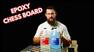 Making A Unique Chess Board With Stone Pebbles & Epoxy