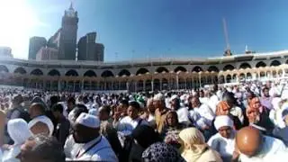 Tawaf kaaba masjidil haram mecca makkah in 360 video VR
