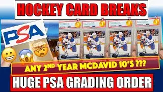 HUGE PSA HOCKEY CARD ORDER REVEAL: DID I GET ANY PSA 10 MCDAVID 2ND YEAR?
