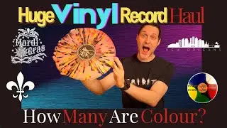 Huge Vinyl Record Haul Unboxing New Orleans Rare Finds Showcase