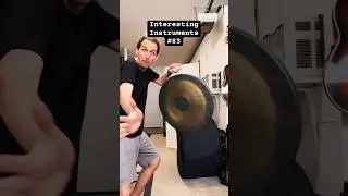 Interesting Instruments #83: Bass Bow+Small Gong (Tam-Tam) #shorts #percussion #soundeffects #sounds