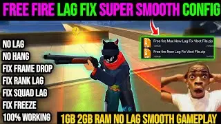 FREE FIRE LAG FIX NEW CONFI* - #lagfix 1GB 2GB RAM || HOW TO FIX LAG PROBLEM IN FF MAX -#nolagconfig