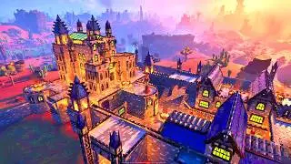 LEGO Fortnite BUILDS: How to Build a Village with a Castle &ndash; FULL Step-by-Step Tutorial