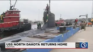 VIDEO: USS North Dakota returns home to Groton