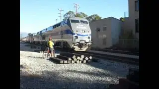 Amtrak Heritage 184  leads the Coast Starlight