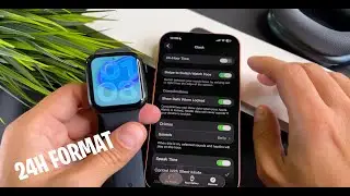 Как изменить формат времени на Apple Watch SE 3 (24-часовой / военный формат)