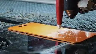 SD-60-9060 CO2 laser machine marking anodized aluminum from Chewbarka.
